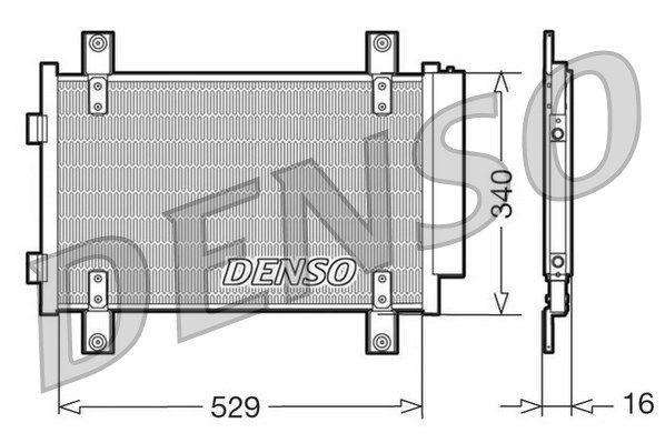 DENSO kondensatorius, oro kondicionierius DCN09049