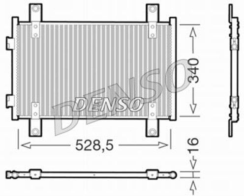 DENSO Конденсатор, кондиционер DCN09051