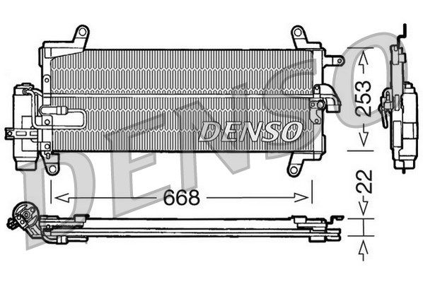 DENSO kondensatorius, oro kondicionierius DCN09093