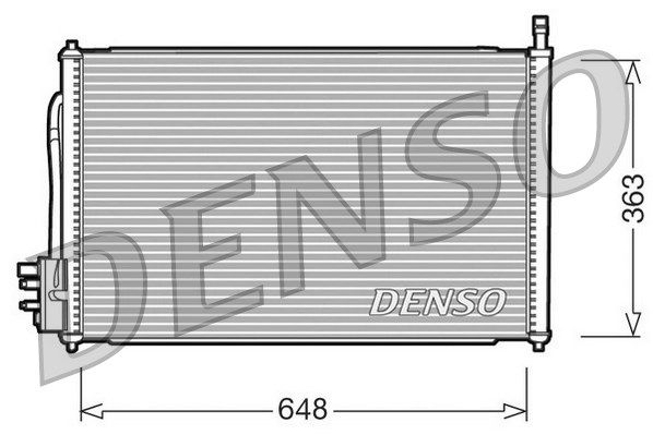 DENSO Конденсатор, кондиционер DCN10006