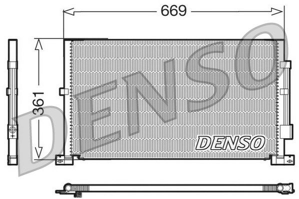 DENSO kondensatorius, oro kondicionierius DCN10012