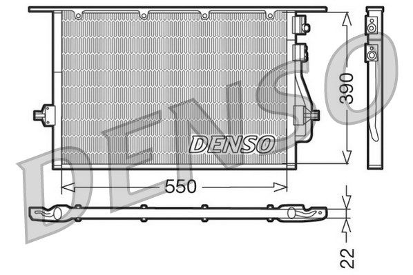 DENSO kondensatorius, oro kondicionierius DCN10014