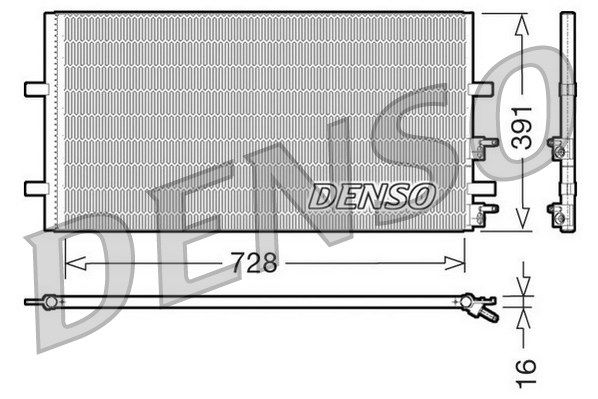 DENSO kondensatorius, oro kondicionierius DCN10017