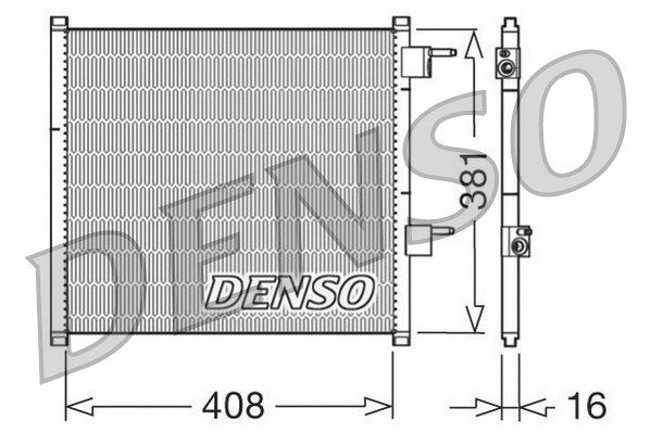 DENSO kondensatorius, oro kondicionierius DCN10019