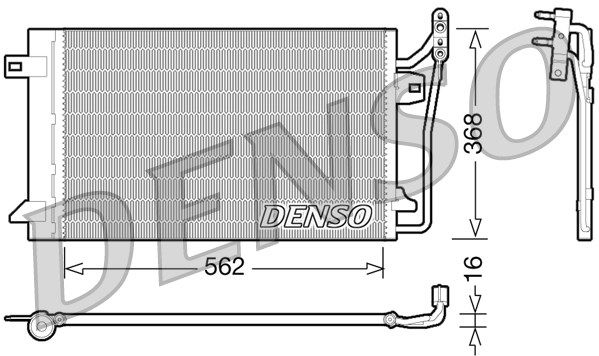 DENSO kondensatorius, oro kondicionierius DCN10026