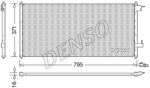 DENSO Конденсатор, кондиционер DCN10030