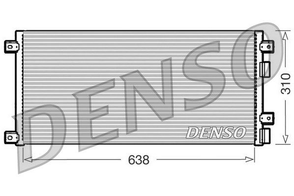 DENSO Конденсатор, кондиционер DCN12002