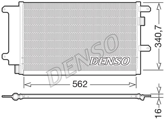 DENSO kondensatorius, oro kondicionierius DCN12003