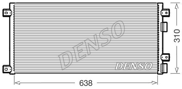 DENSO Конденсатор, кондиционер DCN12006