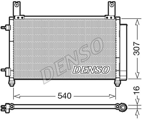 DENSO kondensatorius, oro kondicionierius DCN15004