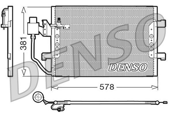 DENSO kondensatorius, oro kondicionierius DCN17001