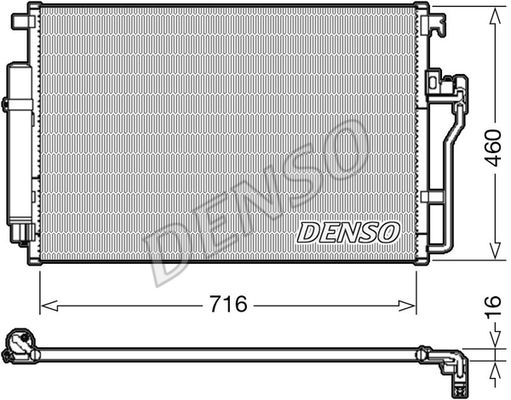 DENSO kondensatorius, oro kondicionierius DCN17008