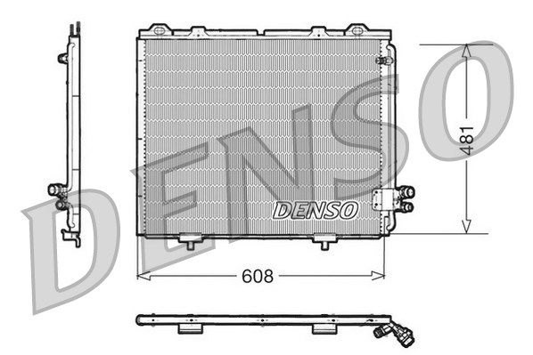 DENSO Конденсатор, кондиционер DCN17017