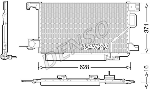 DENSO Конденсатор, кондиционер DCN17026