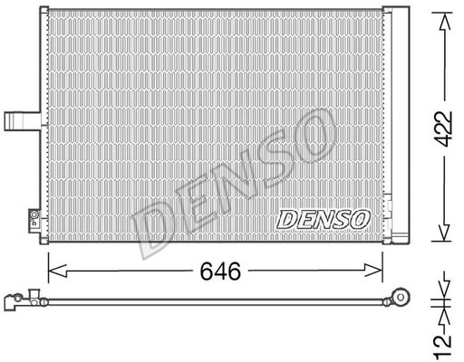 DENSO kondensatorius, oro kondicionierius DCN17027