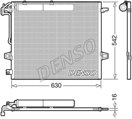 DENSO Конденсатор, кондиционер DCN17057