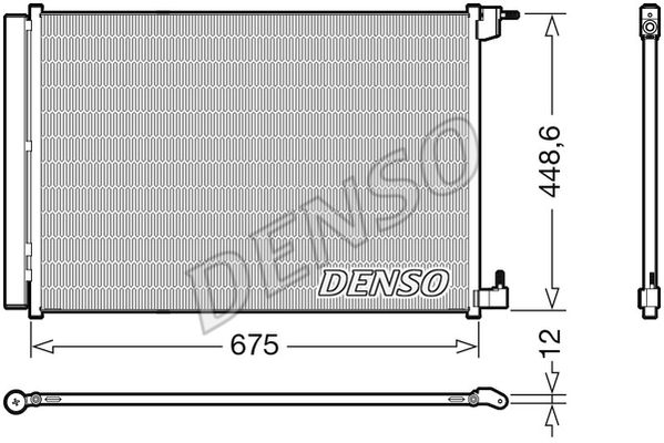DENSO kondensatorius, oro kondicionierius DCN17060