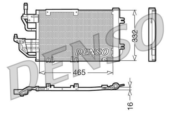 DENSO kondensatorius, oro kondicionierius DCN20013