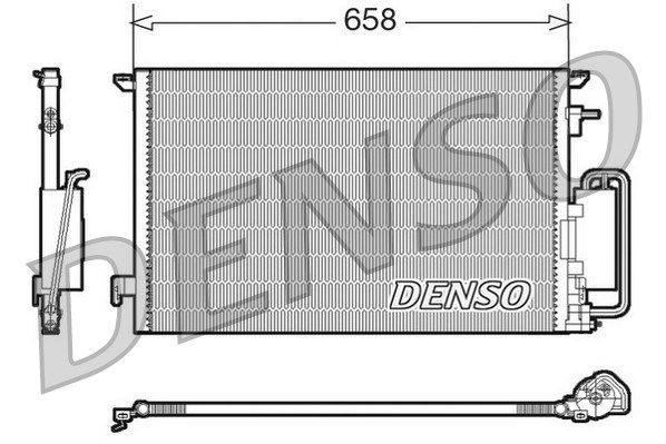 DENSO Конденсатор, кондиционер DCN20032