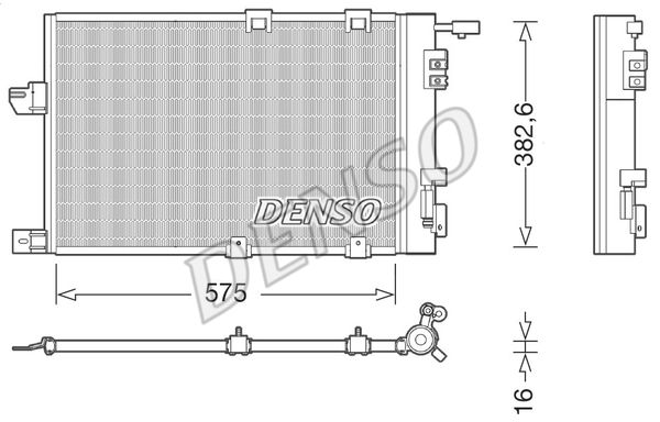 DENSO Конденсатор, кондиционер DCN20038