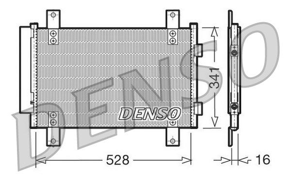 DENSO Конденсатор, кондиционер DCN21007