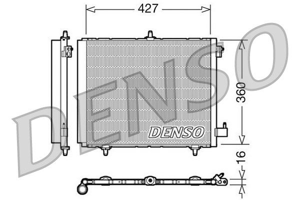 DENSO kondensatorius, oro kondicionierius DCN21009