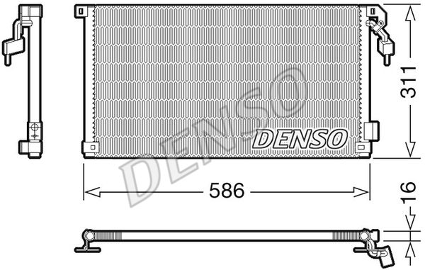 DENSO kondensatorius, oro kondicionierius DCN21012