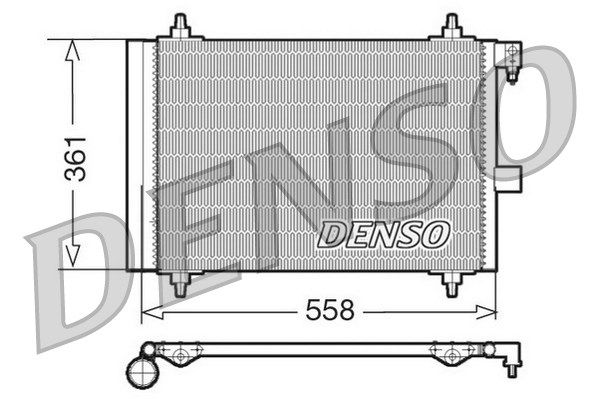 DENSO kondensatorius, oro kondicionierius DCN21025