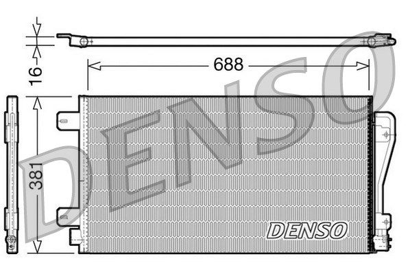 DENSO kondensatorius, oro kondicionierius DCN23014