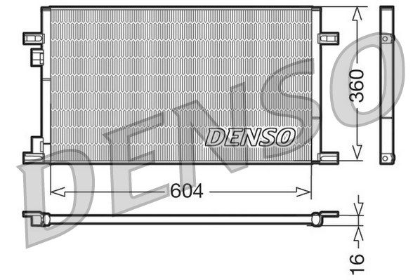 DENSO Конденсатор, кондиционер DCN23019