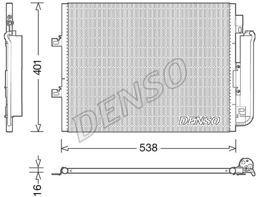 DENSO kondensatorius, oro kondicionierius DCN23026