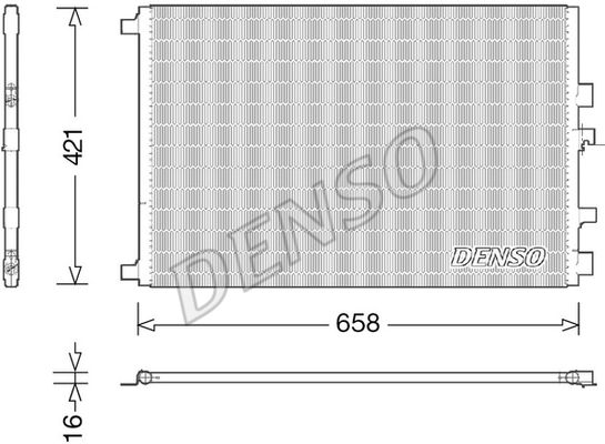 DENSO Конденсатор, кондиционер DCN23033