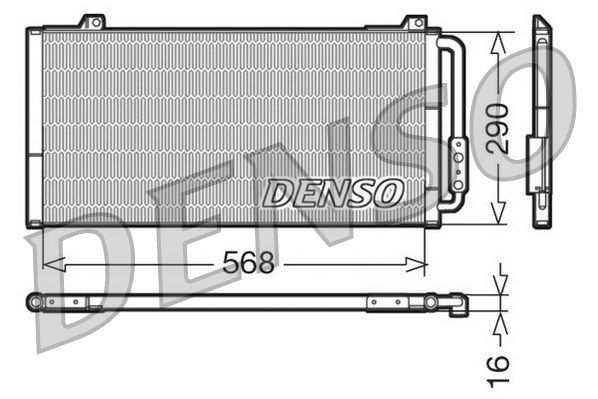 DENSO kondensatorius, oro kondicionierius DCN24001