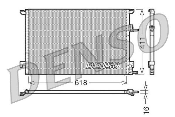 DENSO kondensatorius, oro kondicionierius DCN25001