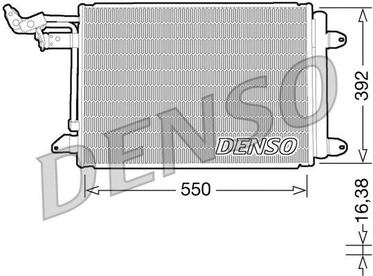 DENSO Конденсатор, кондиционер DCN32002