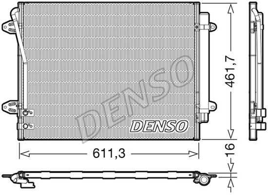 DENSO Конденсатор, кондиционер DCN32012