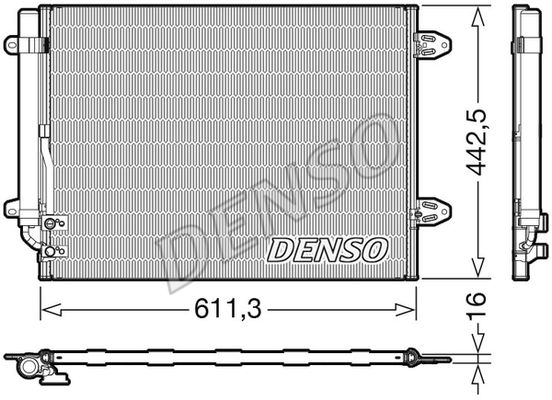 DENSO Конденсатор, кондиционер DCN32013