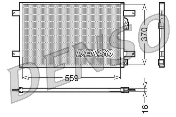 DENSO kondensatorius, oro kondicionierius DCN32014