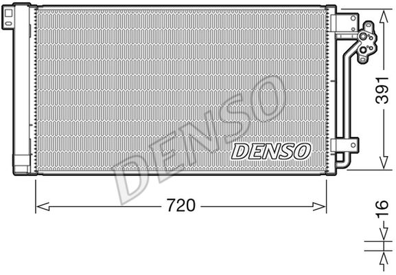 DENSO kondensatorius, oro kondicionierius DCN32020