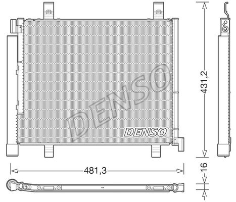 DENSO Конденсатор, кондиционер DCN32023