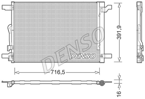 DENSO kondensatorius, oro kondicionierius DCN32024