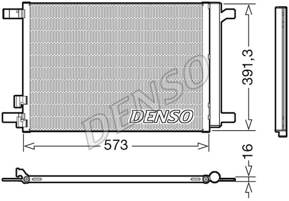 DENSO Конденсатор, кондиционер DCN32066