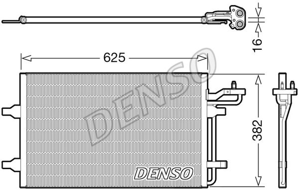 DENSO kondensatorius, oro kondicionierius DCN33009
