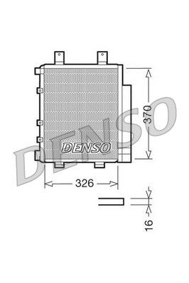 DENSO Конденсатор, кондиционер DCN35003