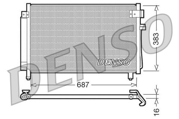 DENSO kondensatorius, oro kondicionierius DCN36002