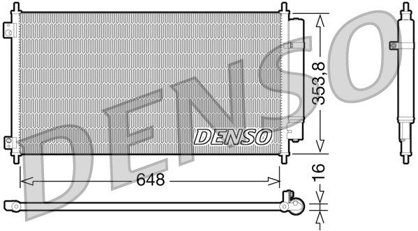 DENSO kondensatorius, oro kondicionierius DCN40010