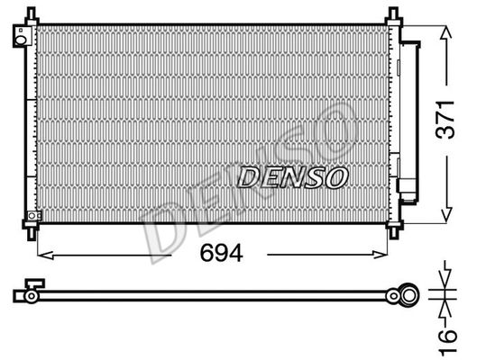 DENSO kondensatorius, oro kondicionierius DCN40012