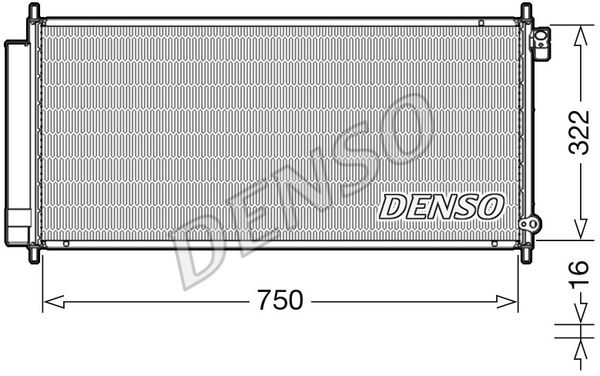 DENSO kondensatorius, oro kondicionierius DCN40017