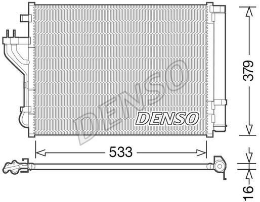 DENSO kondensatorius, oro kondicionierius DCN41004