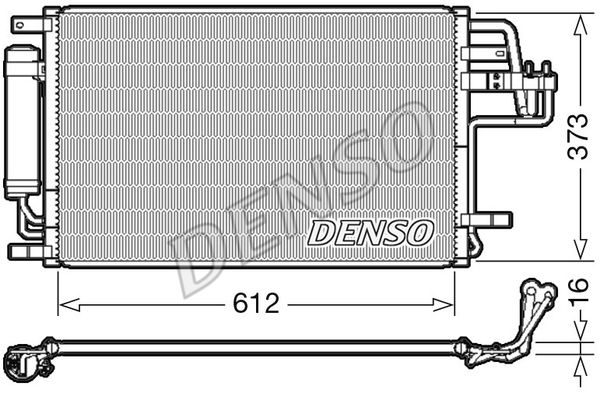 DENSO kondensatorius, oro kondicionierius DCN41007